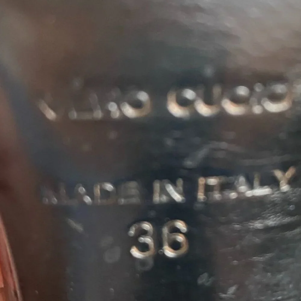 Mariani Studio Vtg. Italian Croc-Embossed Brown Leather Ankle-Strap Heels US 6 - Picture 4 of 7